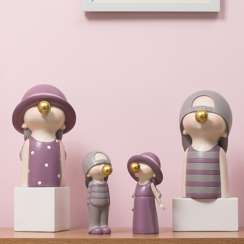 Artlovin北欧スタイルキャラクター人形子供モデル発泡バ - Home Decor Y2K のレビューと価格