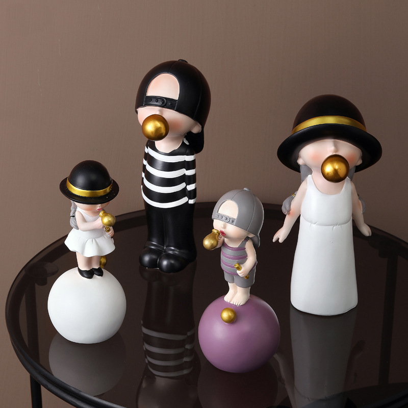 Artlovin北欧スタイルキャラクター人形子供モデル発泡バ - Home Decor Y2K のレビューと価格