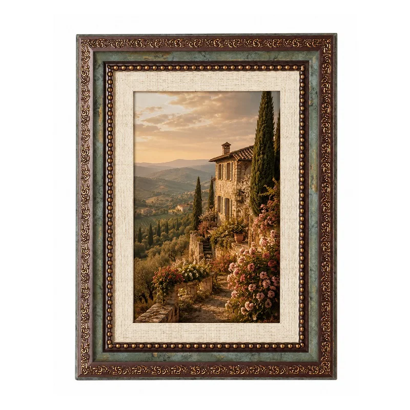 ヴィンテージヨーロピアンスタイルのフォトフレーム。レトロな彫 - Bamboo Photo Frame のレビューと価格