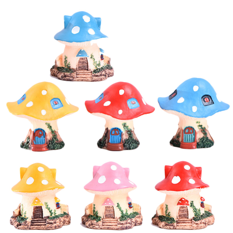 カワイイガーデンミニマッシュルーム,1ピース,マイクロレジン - Home Decor Za のレビューと価格