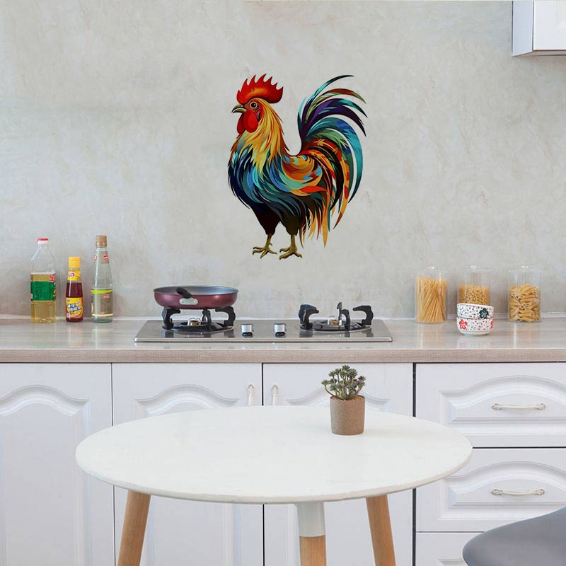 カラフルなシックなオンドリウォールステッカールーム寝室の家の - Home Decor Indonesia のレビューと価格