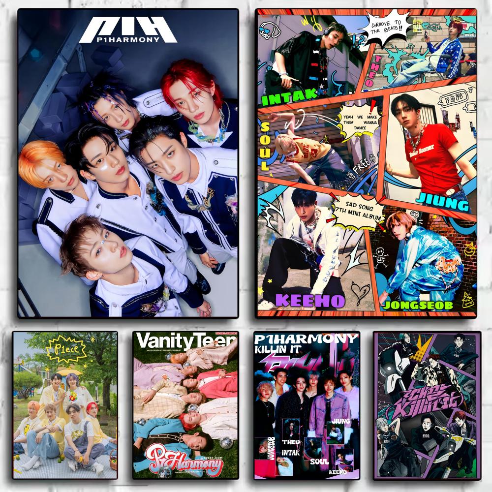 ポップ KPOP P_P1Harmony 雑誌ポスター装飾壁 - Home Decor Magazine のレビューと価格