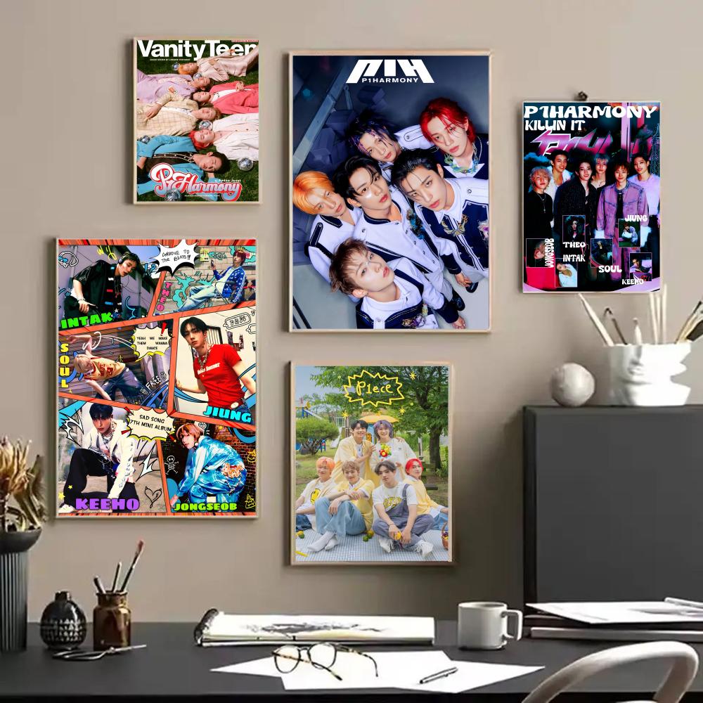ポップ KPOP P_P1Harmony 雑誌ポスター装飾壁 - Home Decor Magazine のレビューと価格