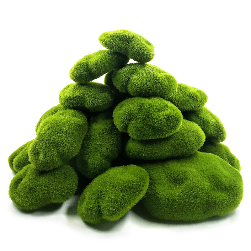 グリーン人工芝泡苔植物マイクロ風景置物 DIY 家の装飾ミニ - Home Decor Za のレビューと価格