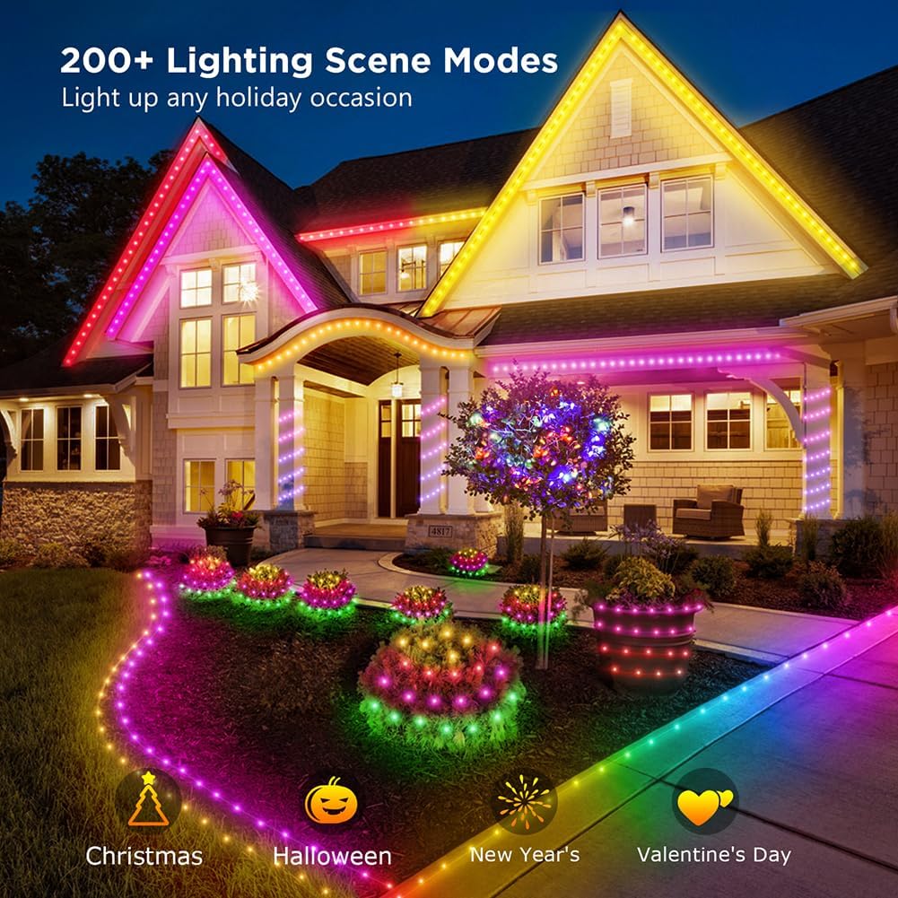 WS2812B個別制御可能なLEDストリングライト RGBI - Home Decor Free App のレビューと価格