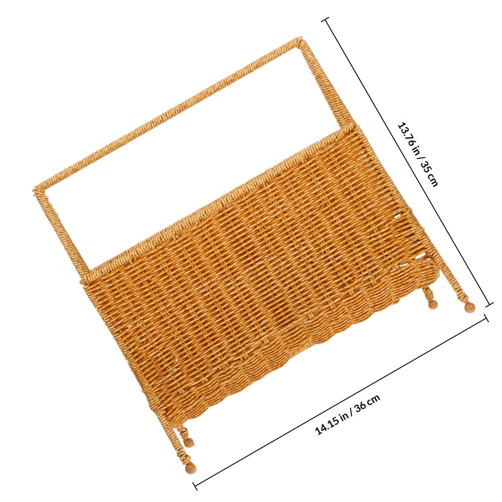 編み込み収納バスケット、ラスティックなデザイン、大容量、家庭 - Home Decor Magazine のレビューと価格