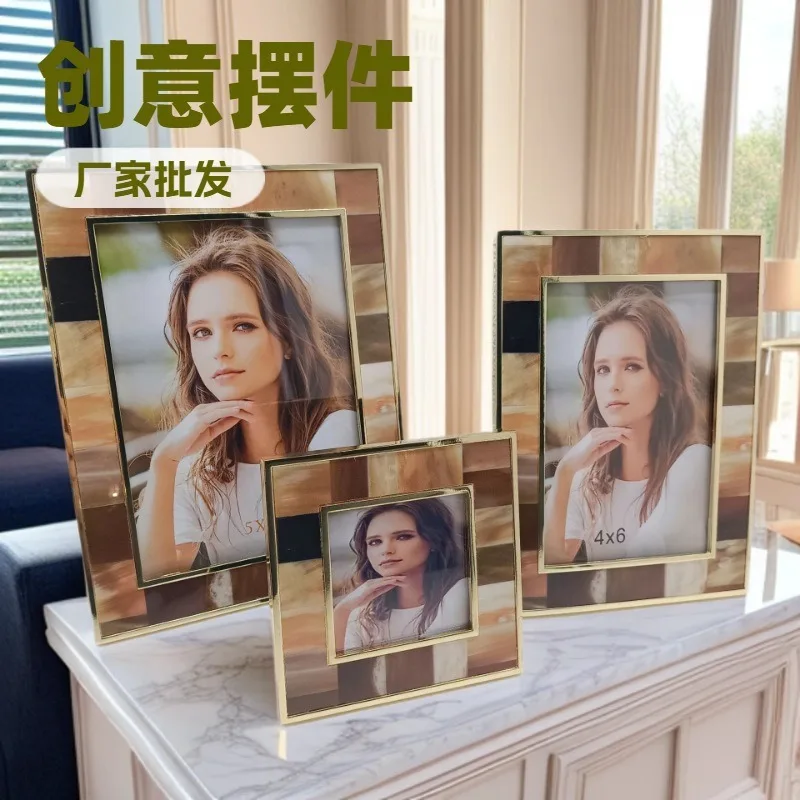 シンプルなフォトフレームセット、クリエイティブなフォトフレー - Bamboo Photo Frame のレビューと価格